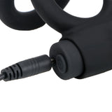 Double Vibrator Cock Rings Penis Rings 10 Speed Delay Ejaculation for Men Women Couple Clitoris Stimulator