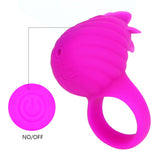 OLO Sex Toys for Men USB Rechargeable 3 Speed RotatingClitoral Stimulate Delay Spray Vibrating Cock Ring Penis Rings