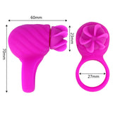 OLO Sex Toys for Men USB Rechargeable 3 Speed RotatingClitoral Stimulate Delay Spray Vibrating Cock Ring Penis Rings