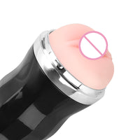 Automatic Male Masturbator Vagina Vibrator Masturbation Cup Suction Cup Realistic Self Heating Real Vagina and Mouth