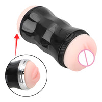 Automatic Male Masturbator Vagina Vibrator Masturbation Cup Suction Cup Realistic Self Heating Real Vagina and Mouth