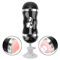 Automatic Male Masturbator Vagina Vibrator Masturbation Cup Suction Cup Realistic Self Heating Real Vagina and Mouth