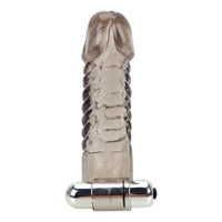 Largement Penis Sleeve Vibrator Delay Ejaculation Strong Vibration Penis ExtenderEn Reusable Condom for Men Couple