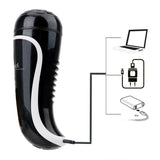Male Masturbation Cup Vagina Realistic Oral Vibrator TPR & ABS Strong Sucking for Men