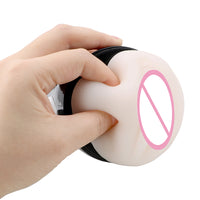 Male Masturbation Cup Vagina Realistic Oral Vibrator TPR & ABS Strong Sucking for Men