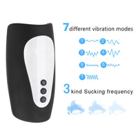 Penis Trainer Sucking Vibrator Male Masturbation for Men 7 Mode Heating Masturbation Cup