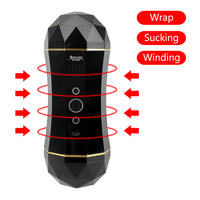 for Man Artificial Vagina Male Masturbation Cup Sucking Oral Sex Dual Hole Vibration Real Pussy Vibrator