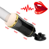 for Man Artificial Vagina Male Masturbation Cup Sucking Oral Sex Dual Hole Vibration Real Pussy Vibrator