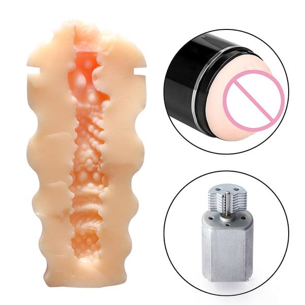 Male Masturbation Cup Vibrator Simulation Artificial Vagina Vibration Masturbating Sex Machines for Man