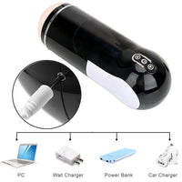 Male Masturbation Cup Vibrator Simulation Artificial Vagina Vibration Masturbating Sex Machines for Man