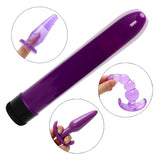 5 Pieces/Set Finger Vibrator Anal Plug Anal Dildo for Men Women Prostate Massager Purple
