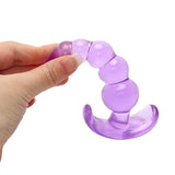 5 Pieces/Set Finger Vibrator Anal Plug Anal Dildo for Men Women Prostate Massager Purple
