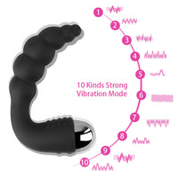 10 Speed Anal Beads Anal Vibrator Butt Plug Clitoris Stimulator Prostate Massager for Women&Men Anal Vibrator