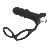 Anal Plug Vibrator Male Prostate Massager Vibrator Penis Ring Delayed Ejaculation Silicone 4 Frequencies P-Spot Stimulator