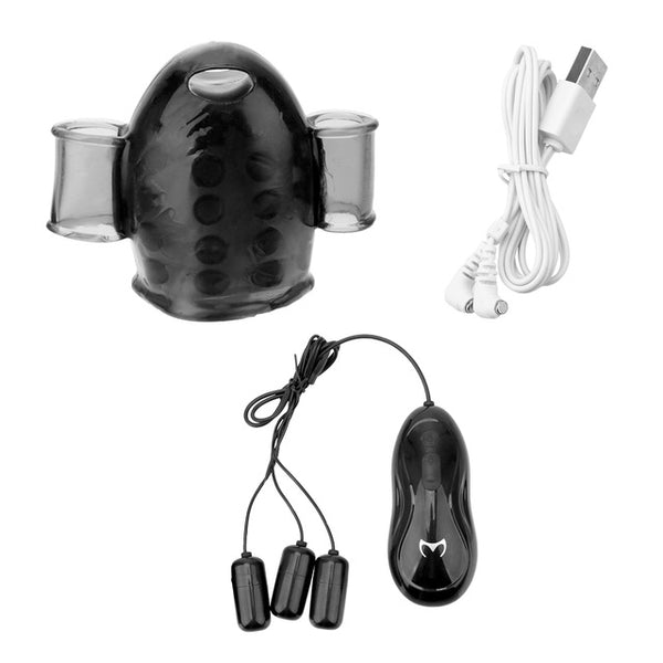 Delay Lasting Trainer Glans Vibrator for Man 12 Speed With 2 Caps for Men Penis Massager Male Masturbator Adult Sex Toy