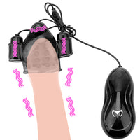 Delay Lasting Trainer Glans Vibrator for Man 12 Speed With 2 Caps for Men Penis Massager Male Masturbator Adult Sex Toy