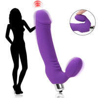 G Spot Vibration Anal Plug Vibrating Vagina Clitoris Massager Dildo Vibrators Silicone for Women