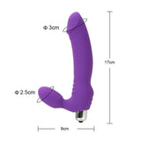 G Spot Vibration Anal Plug Vibrating Vagina Clitoris Massager Dildo Vibrators Silicone for Women