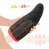 for Men Artificial Vagina Vibrator Heating Intelligent Voice Blowjob Sucking Male Masturbation Cup
