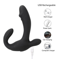 G Spot Anal Clitoris Stimulator Anal Vibrator Masturbation Prostate Massager Silicone Vibrator 10 Speed