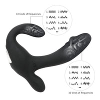 G Spot Anal Clitoris Stimulator Anal Vibrator Masturbation Prostate Massager Silicone Vibrator 10 Speed