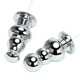 Metal 10 Speeds USB Butt Plug Anal Plug Vibrator Prostate Massager Rhinestone Anal Bead for Men Women