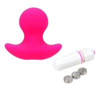 Rounded Anal Plug Vibrator Silicone Anal Plug Men/ Women G-spot Prostate Massager Bullet Vibrating Butt Plugs