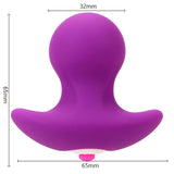 Rounded Anal Plug Vibrator Silicone Anal Plug Men/ Women G-spot Prostate Massager Bullet Vibrating Butt Plugs