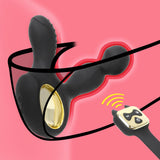 Heating Anal Plug Vibrator G-spot Butt Plug for Men Prostate Massager 10 Speed Vibrating & 5 Speed Rotating
