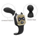 Heating Anal Plug Vibrator G-spot Butt Plug for Men Prostate Massager 10 Speed Vibrating & 5 Speed Rotating