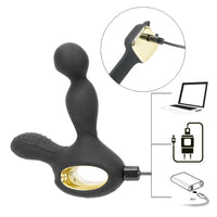 Heating Anal Plug Vibrator G-spot Butt Plug for Men Prostate Massager 10 Speed Vibrating & 5 Speed Rotating