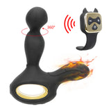 Heating Anal Plug Vibrator G-spot Butt Plug for Men Prostate Massager 10 Speed Vibrating & 5 Speed Rotating