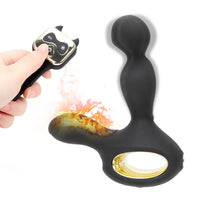 Heating Anal Plug Vibrator G-spot Butt Plug for Men Prostate Massager 10 Speed Vibrating & 5 Speed Rotating