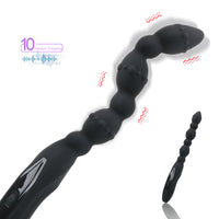 10 Speed Anal Plug Vibrator Butt Beads G Spot Stimulation for Women Erotic