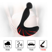 Anus Stimulation Vibrators Anal Plug Vibrator Prostate Massager 30 Modes Butt Plug for Men Women Silicone