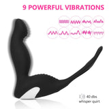 Anal Vibrator Anal Plug Butt Plug Prostate Massage Penis Ring Delay 9 Mode for Men Masturbator Sex Product