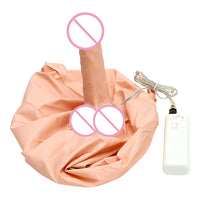 Vibrator Fake Penis Ball Sitting On Inflatable Artificial Dildo Masturbation for Women