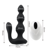 Vibrating Anal Beads for Men Male Prostate Massager Anal Vibrator Wireless Remote Control Butt Plug