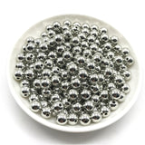 Wholesale 3 4 6 8 10 12mm 30-500pcs Gold/Gun-Metal Plated CCB Round Seed Spacer Beads For Jewelry making DIY