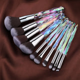 Diamond makeup brushes Set Cosmetic Blush brush Powder Foundation Brush Eye Shadow Lip Eyebrow Makeup Kit Brushes