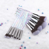 Diamond makeup brushes Set Cosmetic Blush brush Powder Foundation Brush Eye Shadow Lip Eyebrow Makeup Kit Brushes