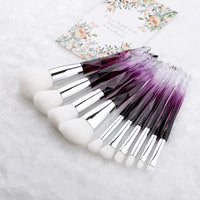 Diamond makeup brushes Set Cosmetic Blush brush Powder Foundation Brush Eye Shadow Lip Eyebrow Makeup Kit Brushes