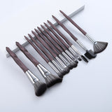 13/5 pcs Blue Makeup Brushes Set Face Eye Lip Eyeshadow Eyebrow Comb Eyelash Spoolies Foundation Powder Brush Tools Cosmetic