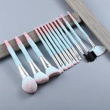 13/5 pcs Blue Makeup Brushes Set Face Eye Lip Eyeshadow Eyebrow Comb Eyelash Spoolies Foundation Powder Brush Tools Cosmetic