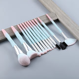 13/5 pcs Blue Makeup Brushes Set Face Eye Lip Eyeshadow Eyebrow Comb Eyelash Spoolies Foundation Powder Brush Tools Cosmetic