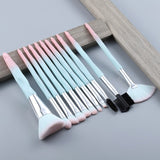 13/5 pcs Blue Makeup Brushes Set Face Eye Lip Eyeshadow Eyebrow Comb Eyelash Spoolies Foundation Powder Brush Tools Cosmetic