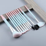 13/5 pcs Blue Makeup Brushes Set Face Eye Lip Eyeshadow Eyebrow Comb Eyelash Spoolies Foundation Powder Brush Tools Cosmetic