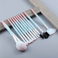 13/5 pcs Blue Makeup Brushes Set Face Eye Lip Eyeshadow Eyebrow Comb Eyelash Spoolies Foundation Powder Brush Tools Cosmetic