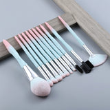 13/5 pcs Blue Makeup Brushes Set Face Eye Lip Eyeshadow Eyebrow Comb Eyelash Spoolies Foundation Powder Brush Tools Cosmetic