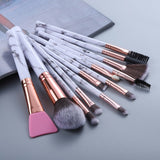 12/8/5pcs Eye Lip Makeup Brushes Set Eyebrow Comb Eyelash Sponge Eyeshadow Silicone Face Mask Edge Control Brush Cosmetics